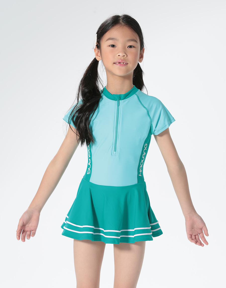 Haolang 女童連身裙泳衣