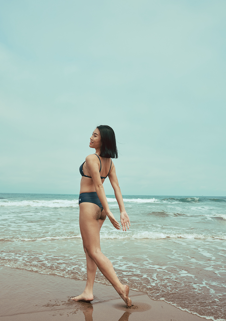 Haolang高腰比基尼泳褲