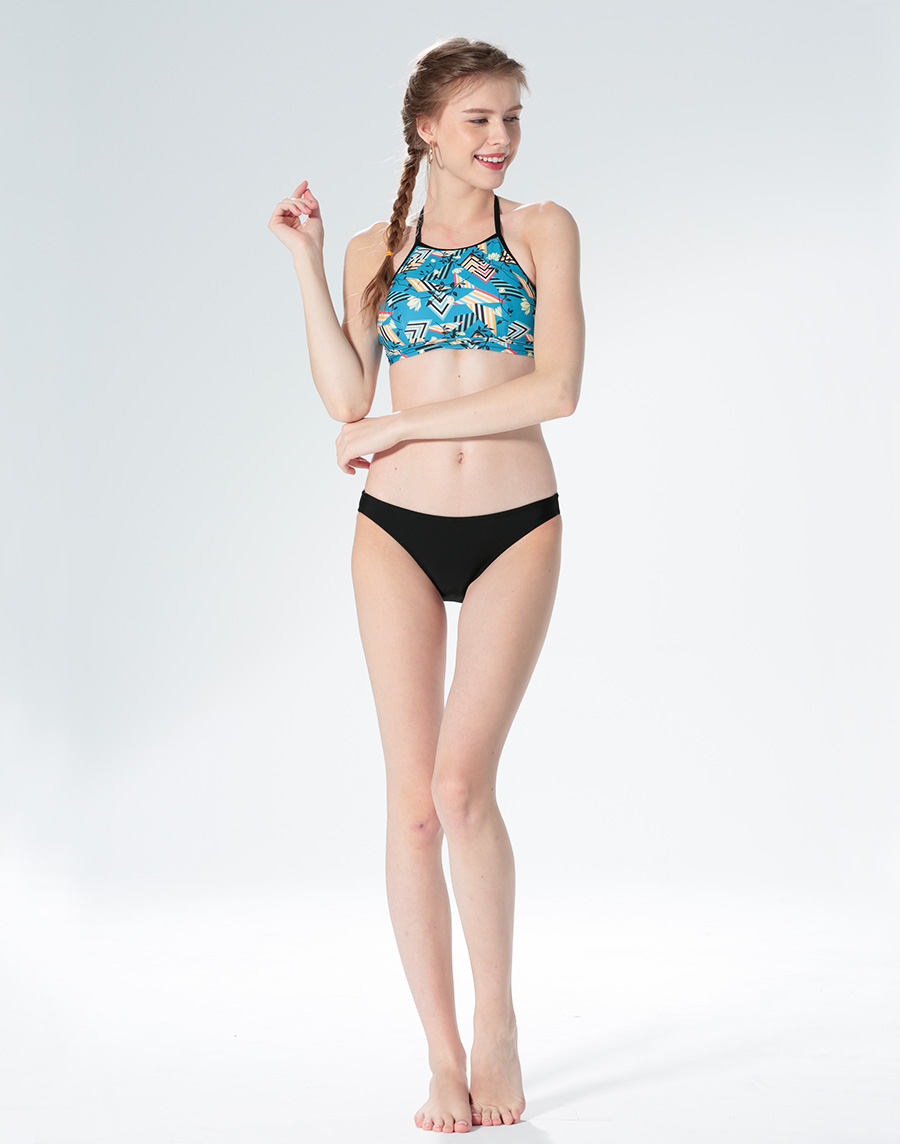 Haolang 削肩比基尼上衣