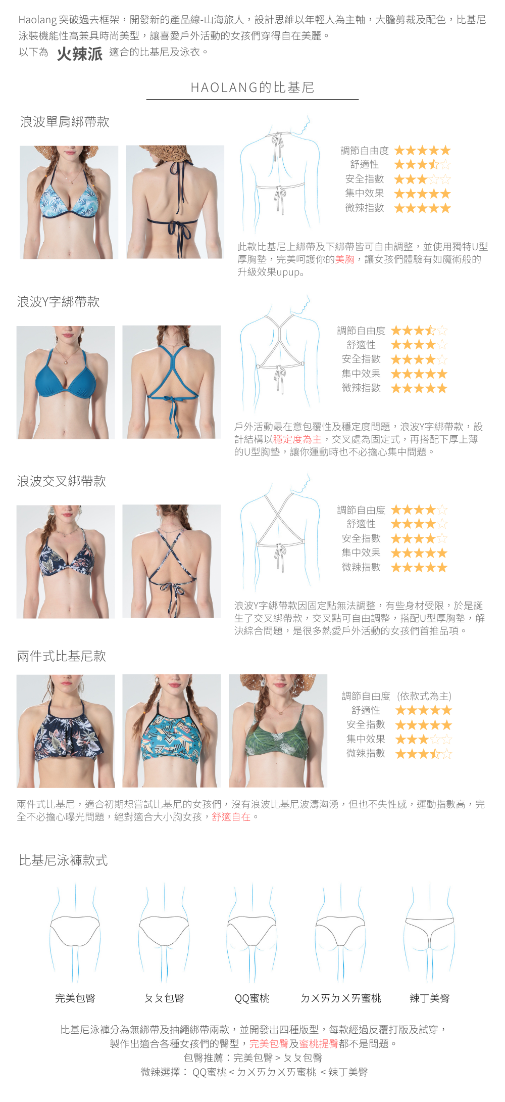 Haolang 比基尼挑選