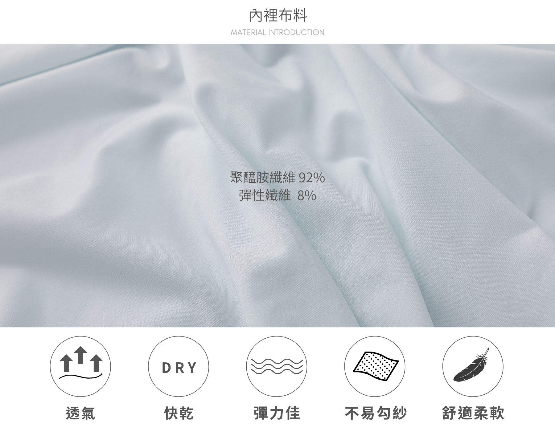 Haolang 內裡材質-白色