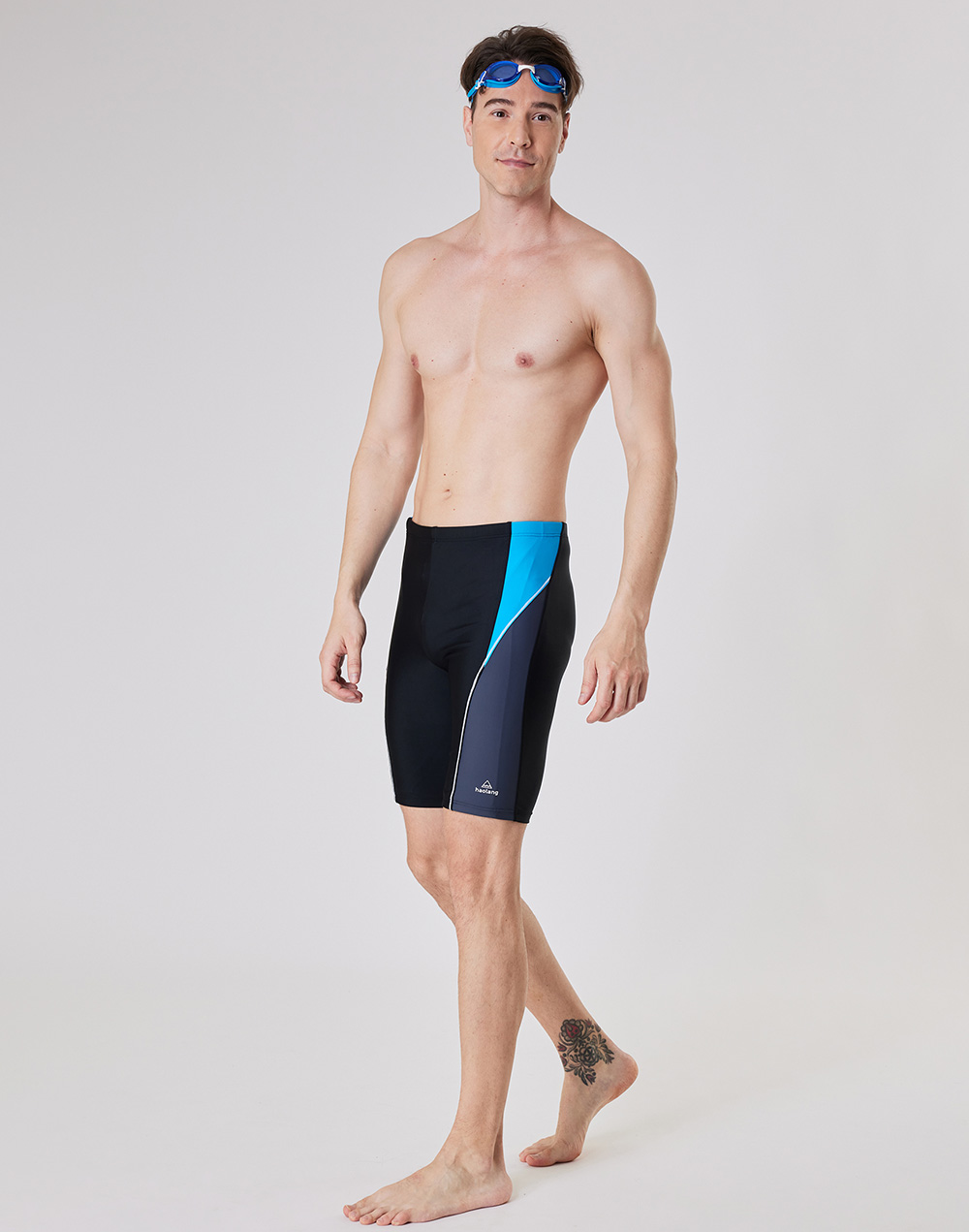 Haolang 男款七分泳褲