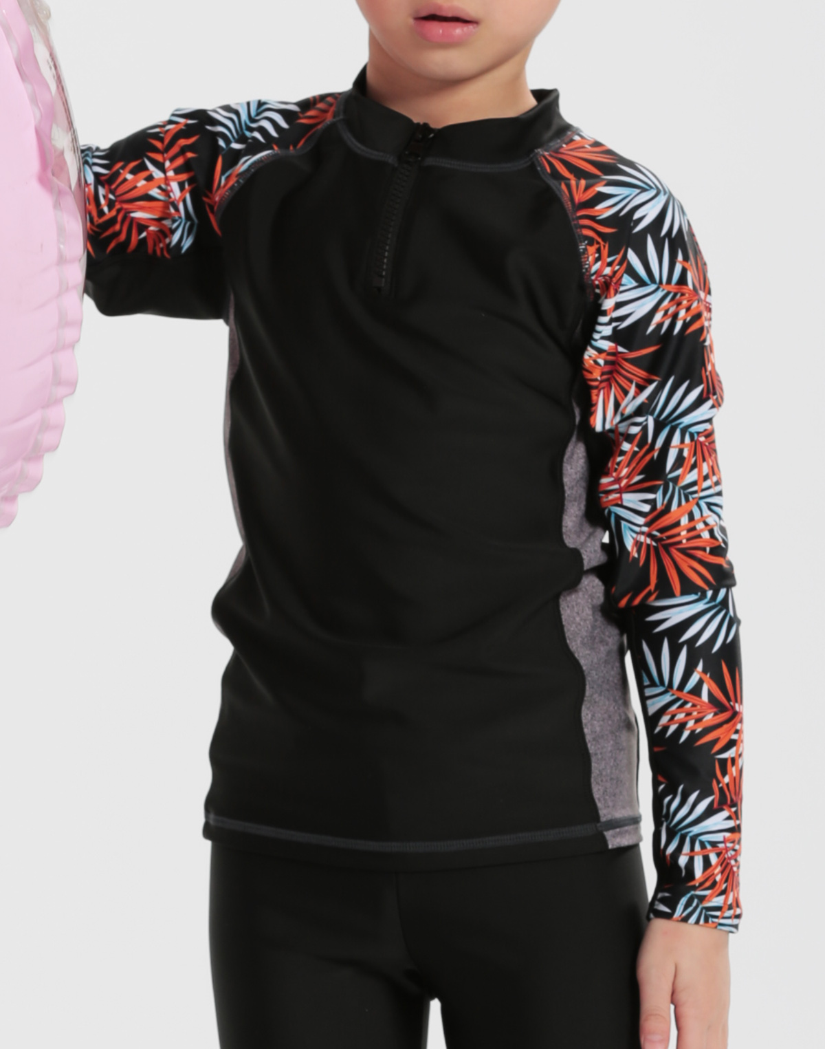 Haolang 夏威夷棕梠男童長袖泳衣