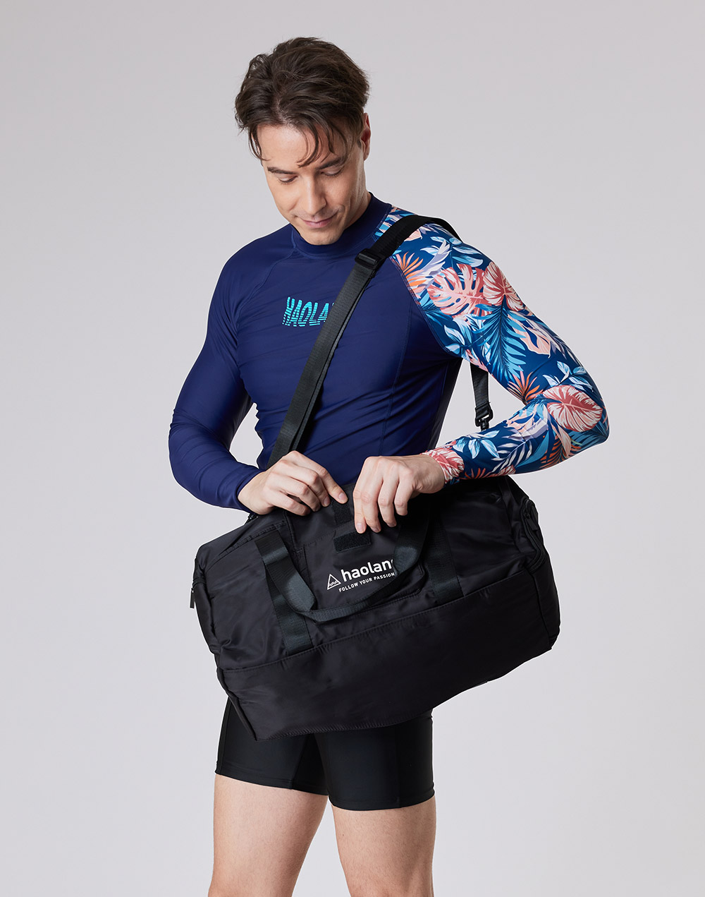 haolang 男長袖泳衣