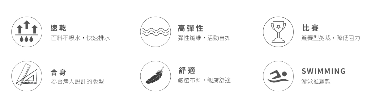 Haolang 競賽泳衣特色