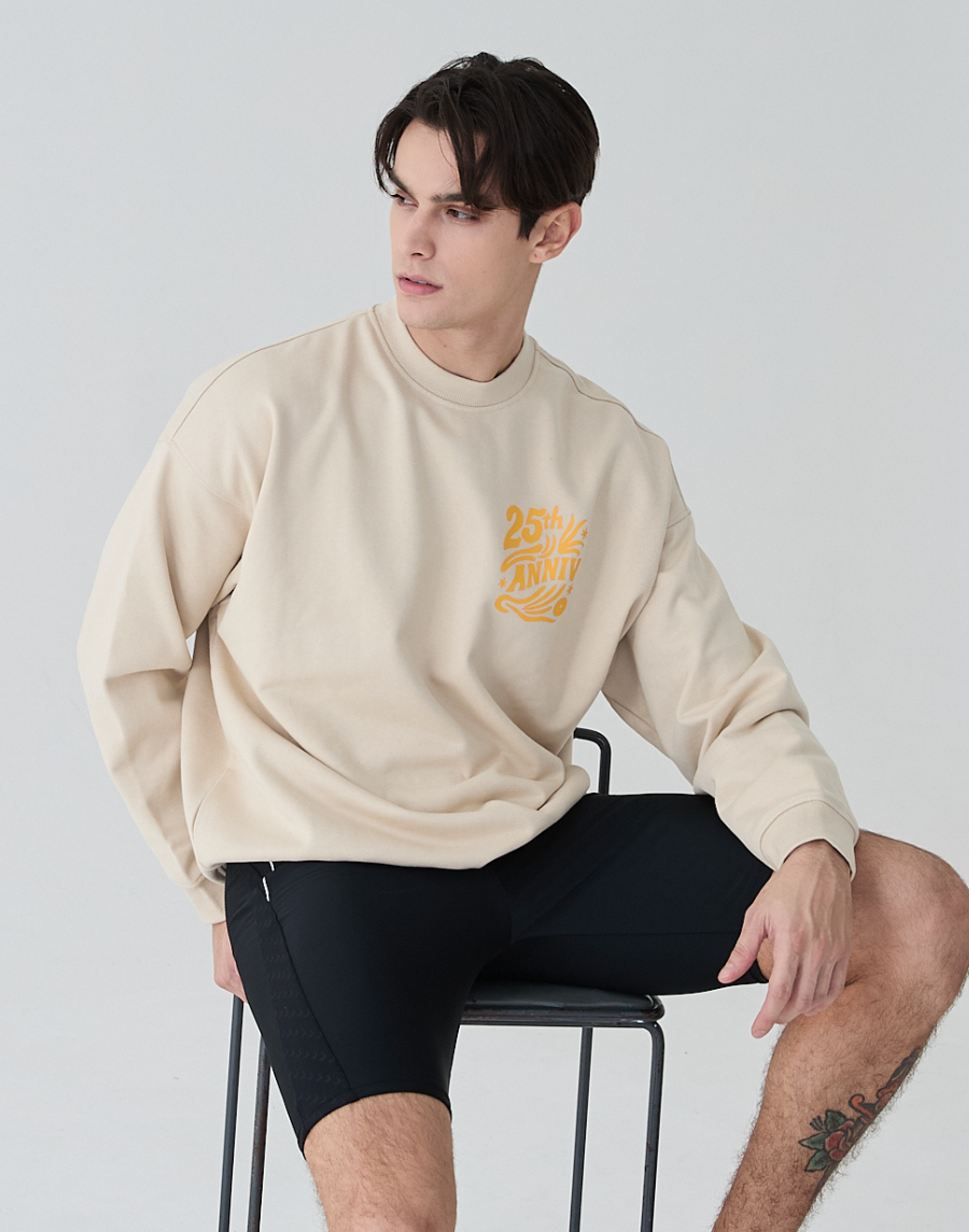 Haolang 米杏色大學T