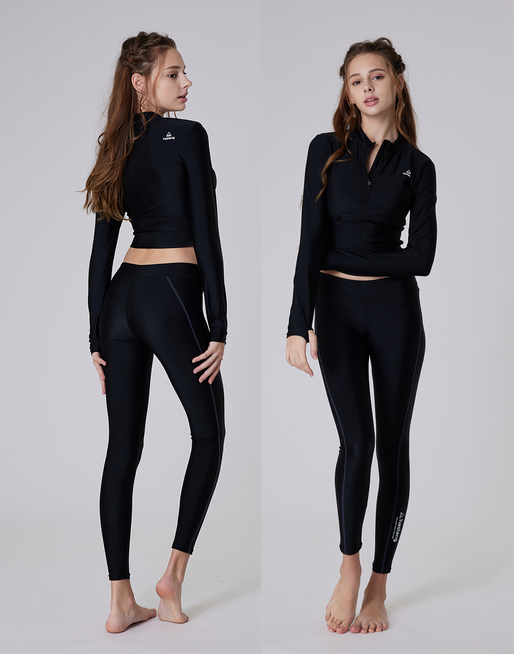 haolang 短版長袖泳衣