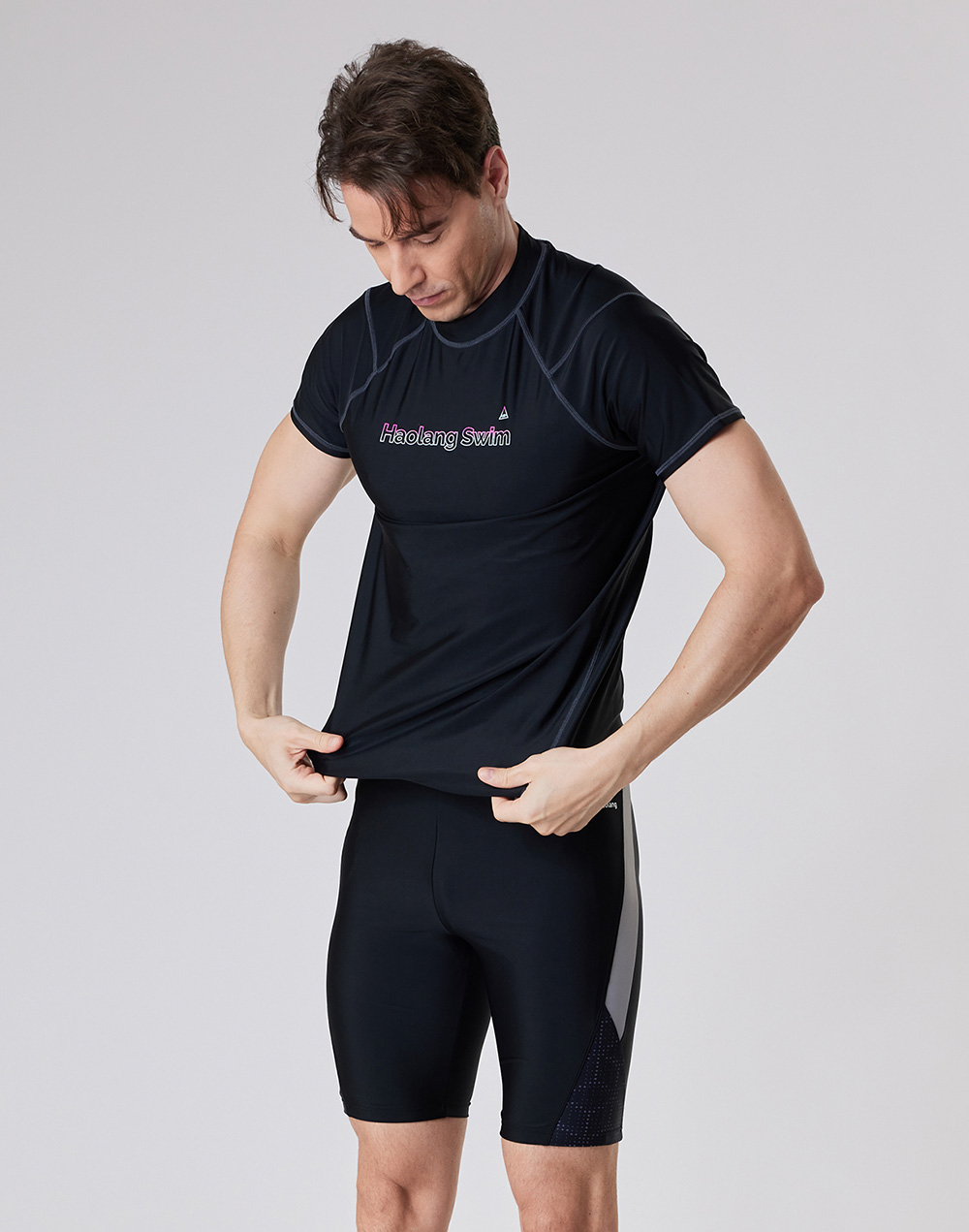 Haolang 男款短袖泳衣
