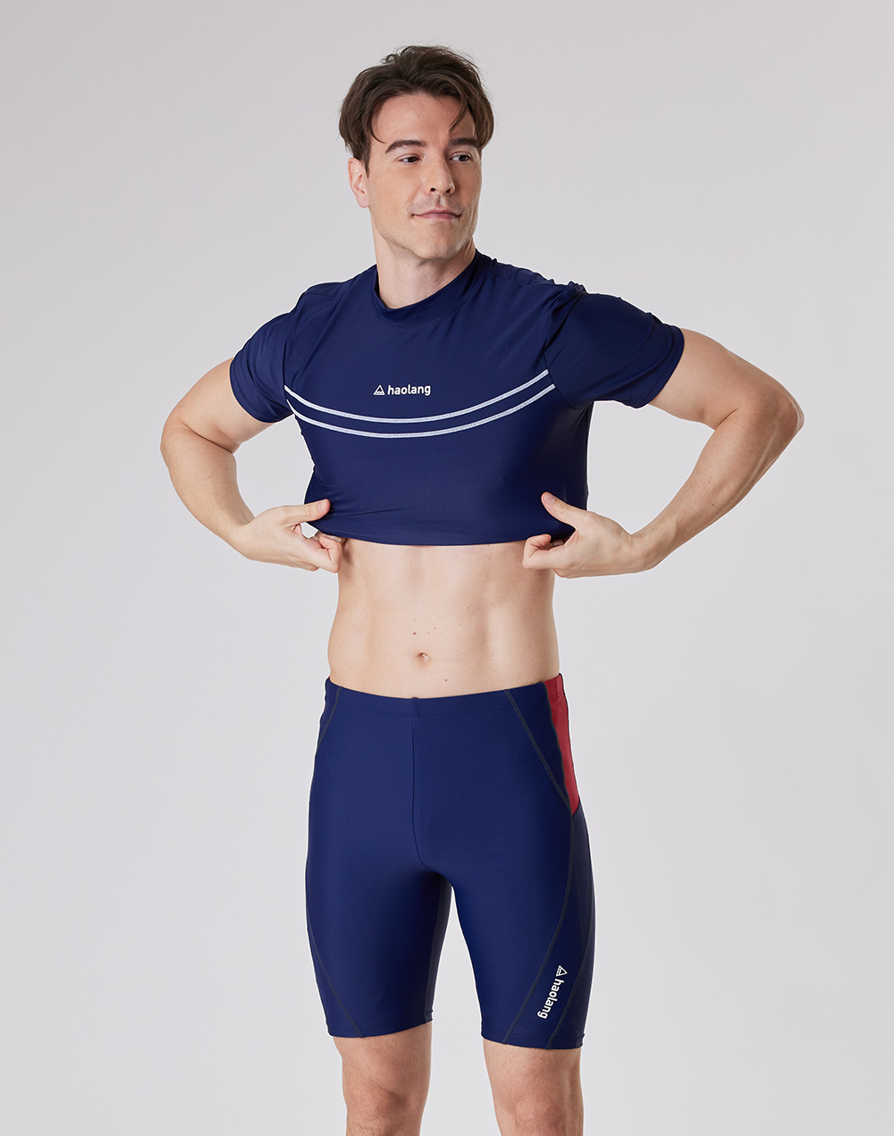 Haolang 男款短袖泳衣