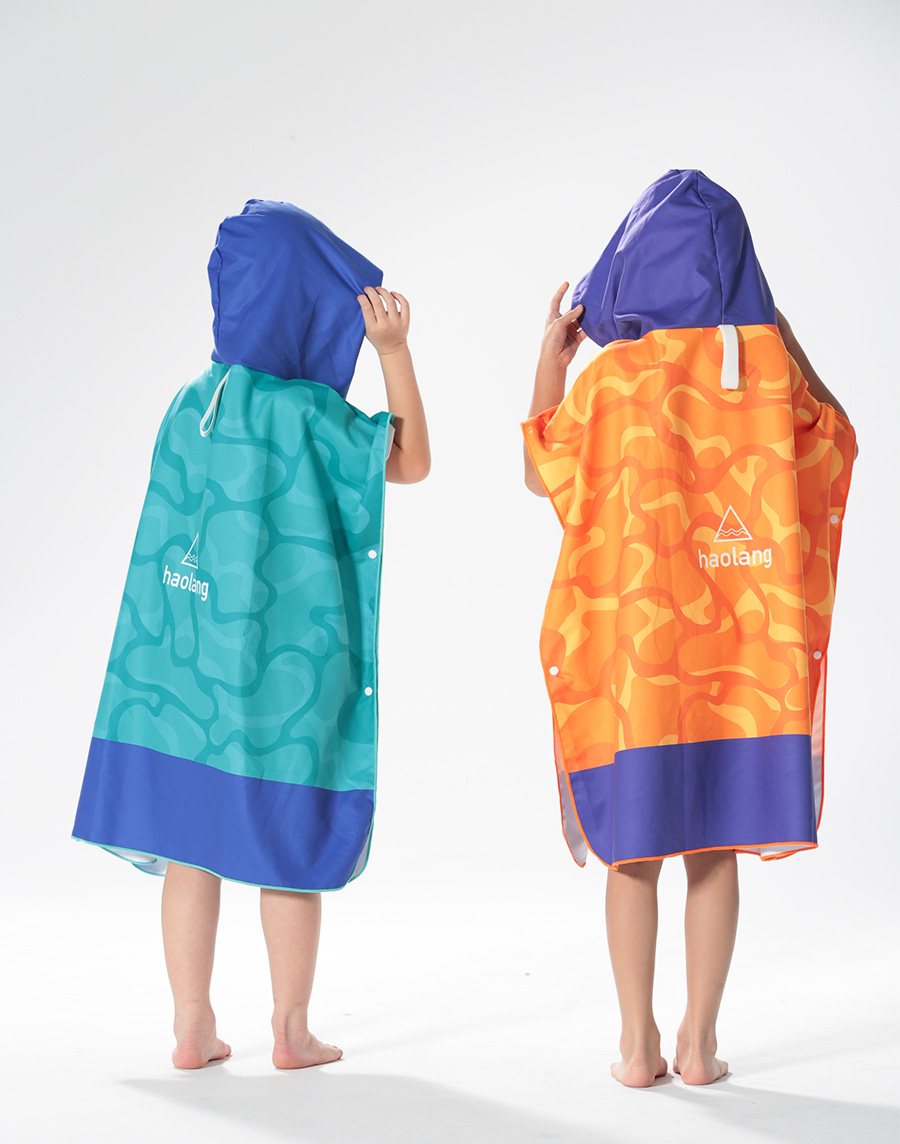 Haolang 兒童浴巾衣
