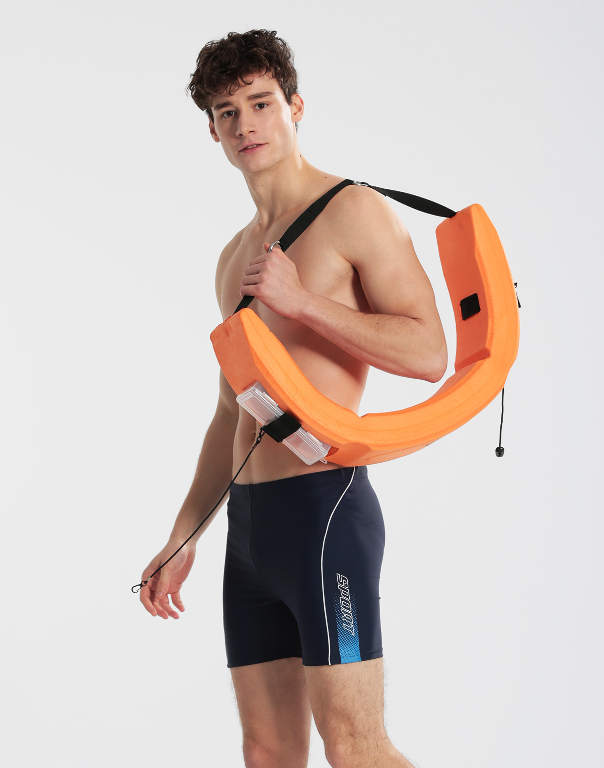 浩浪 男款五分泳褲