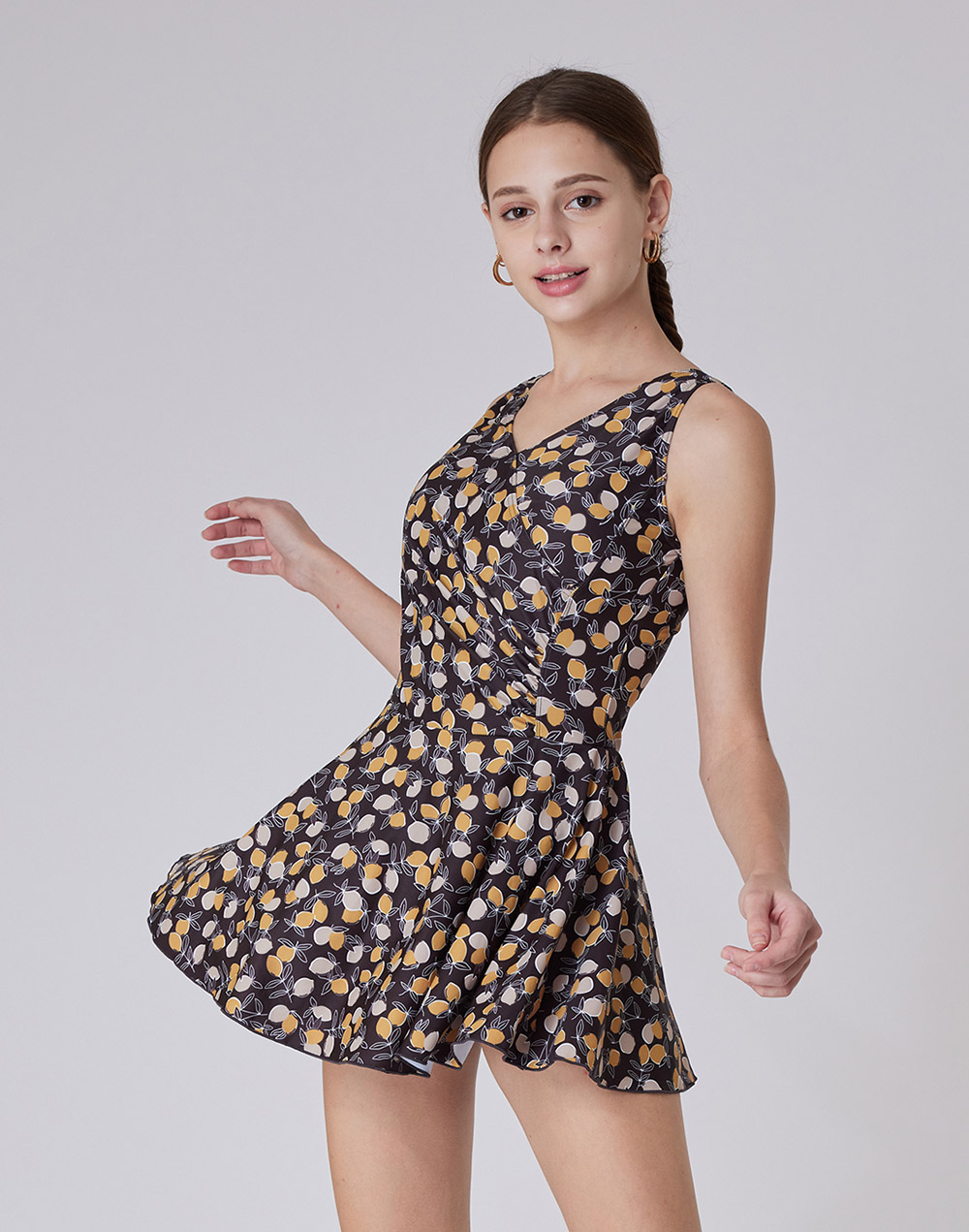 Haolang 大尺碼連身裙泳衣