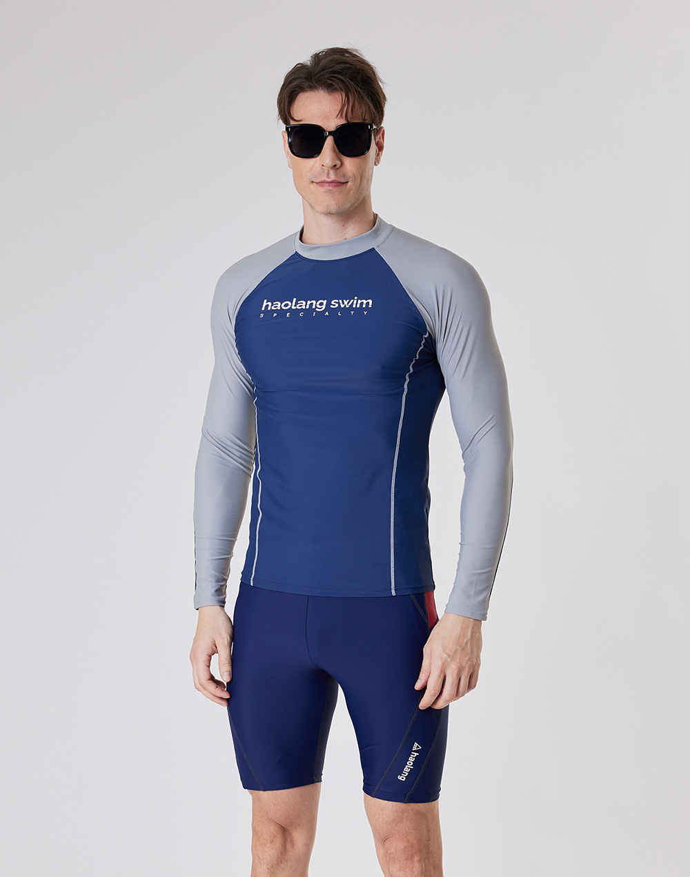 haolang 男長袖泳衣