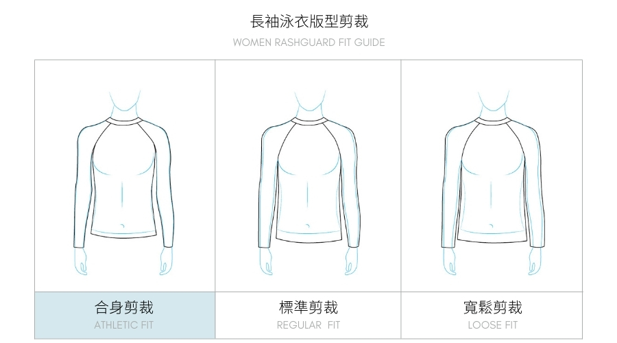 Haolang 長袖泳衣剪裁