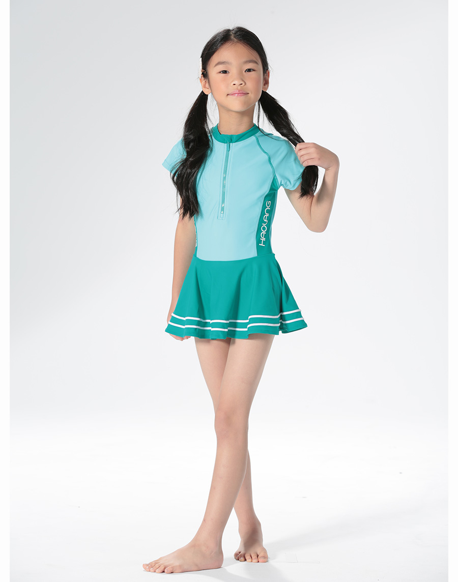 Haolang 女童短袖泳衣