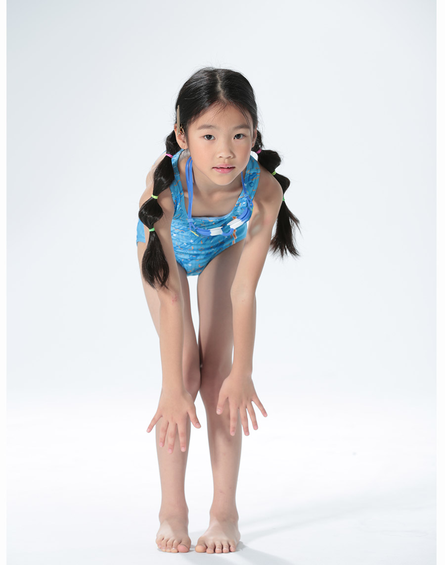 Haolang 女童連身泳衣