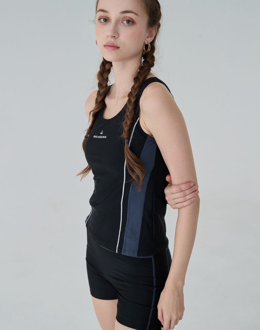 haolang 經典黑兩件式泳衣