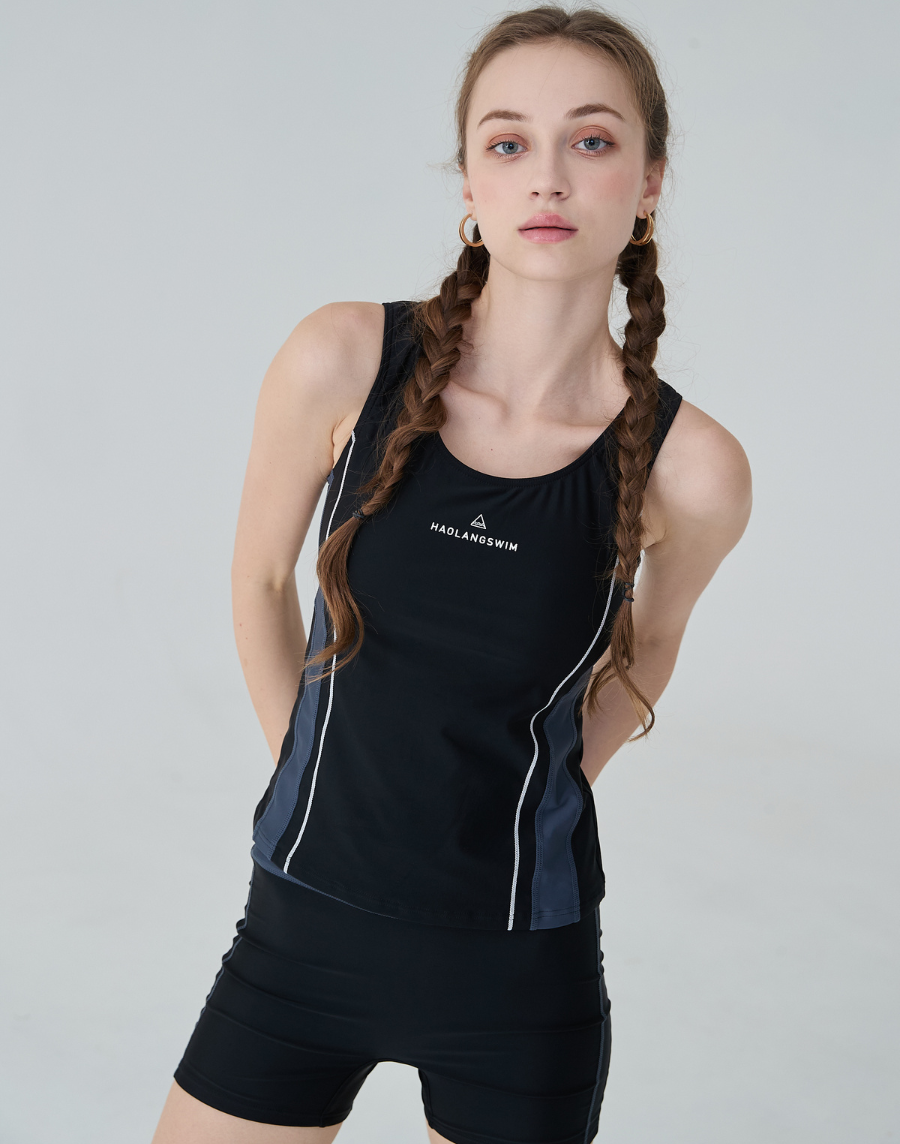 haolang 經典黑色泳衣