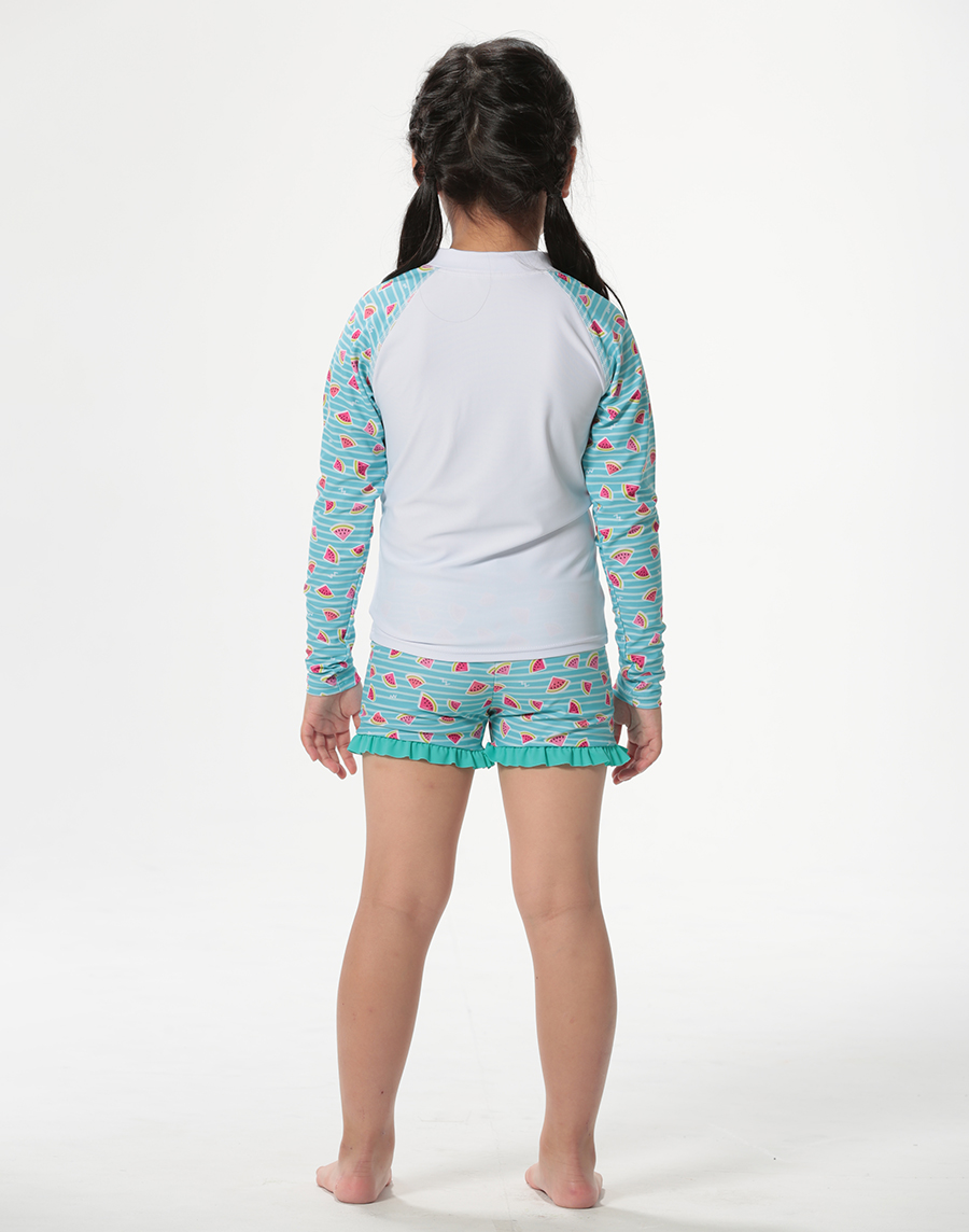 Haolang 女童長袖泳衣