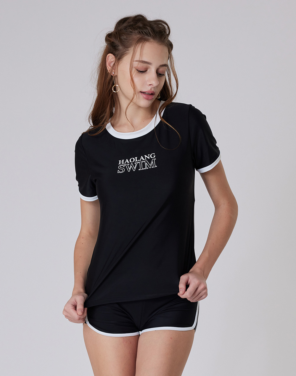 haolang 女款短袖泳衣