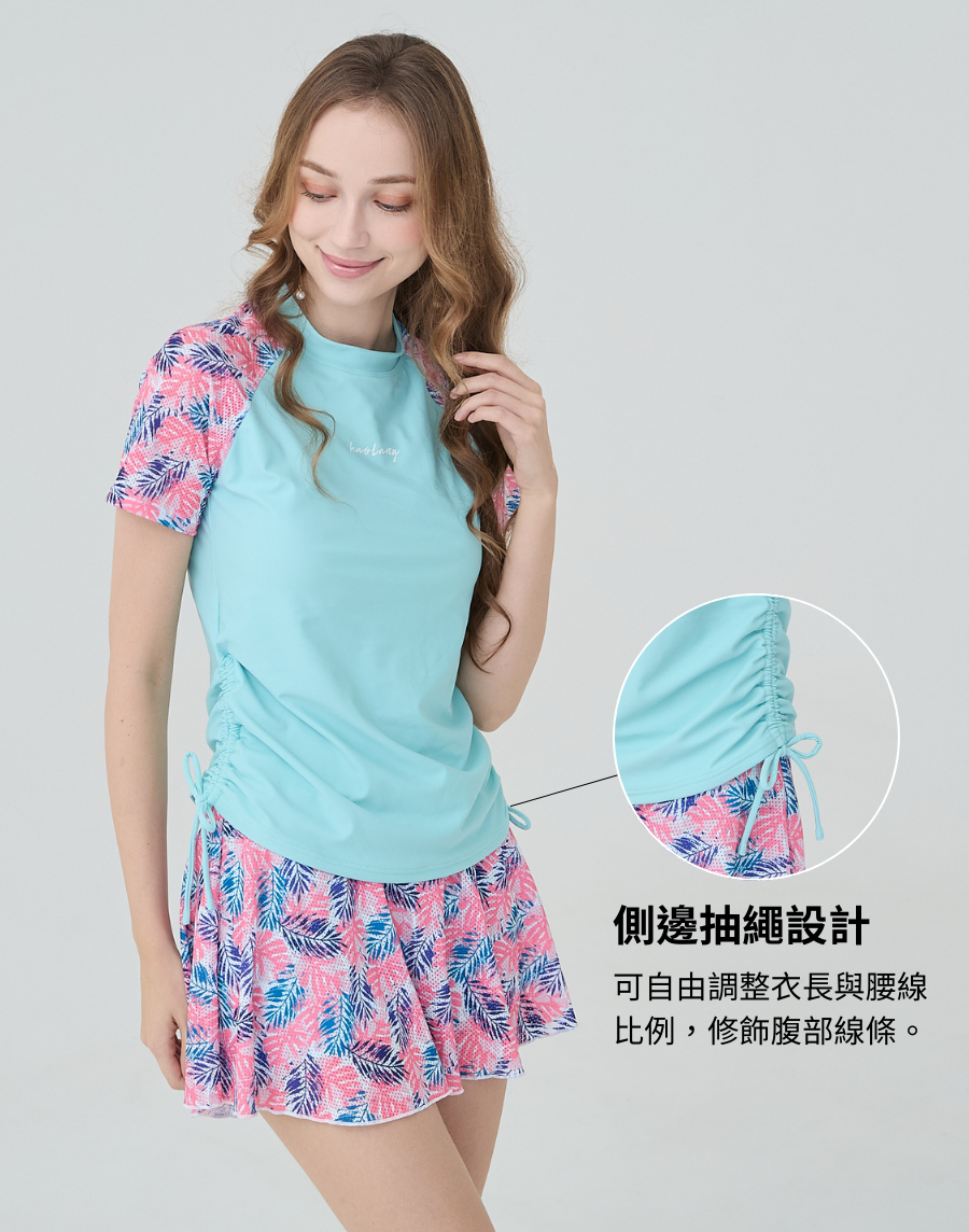 Haolang 兩件式短袖泳衣 Haolang 兩件式短袖泳衣