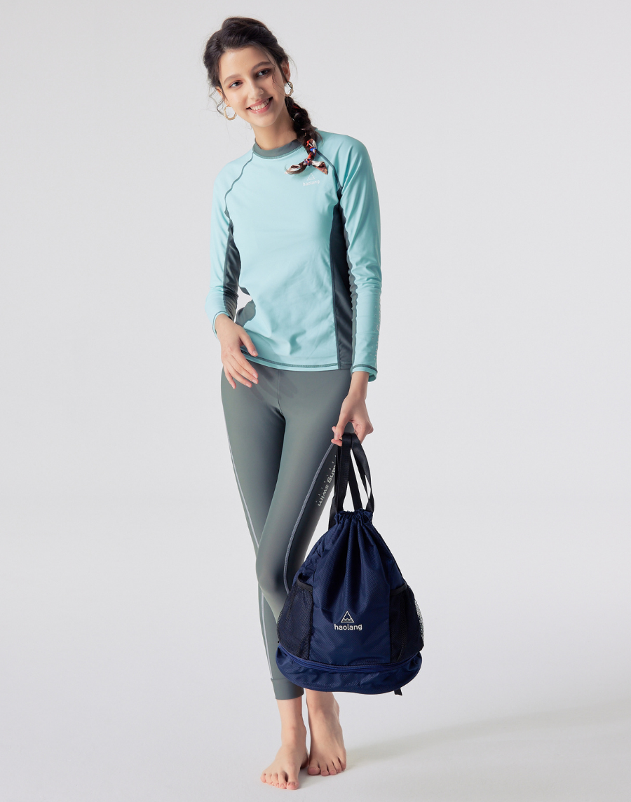 防曬長袖泳衣 - 可更換式胸墊