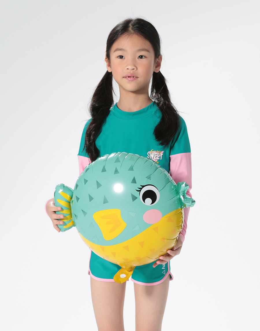 Haolang 女童長袖泳衣