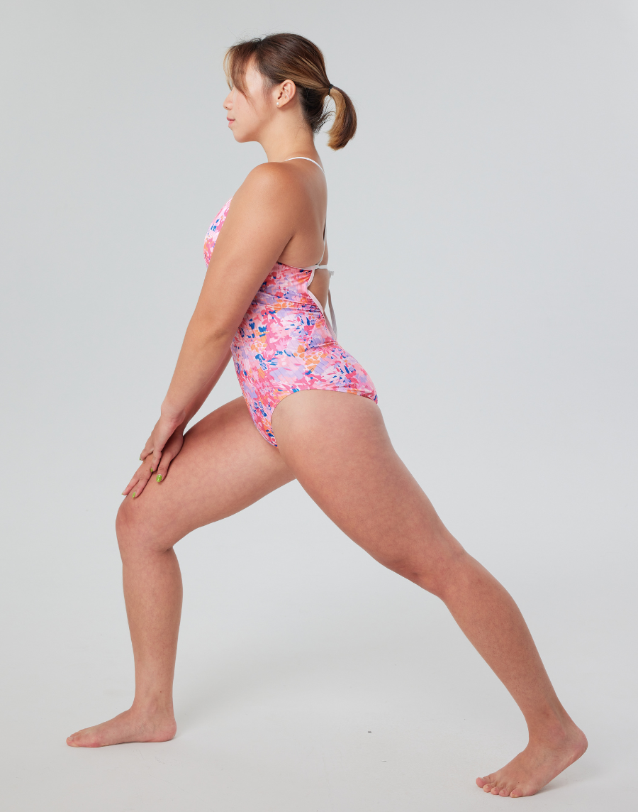 Haolang 綁帶連身三角泳衣