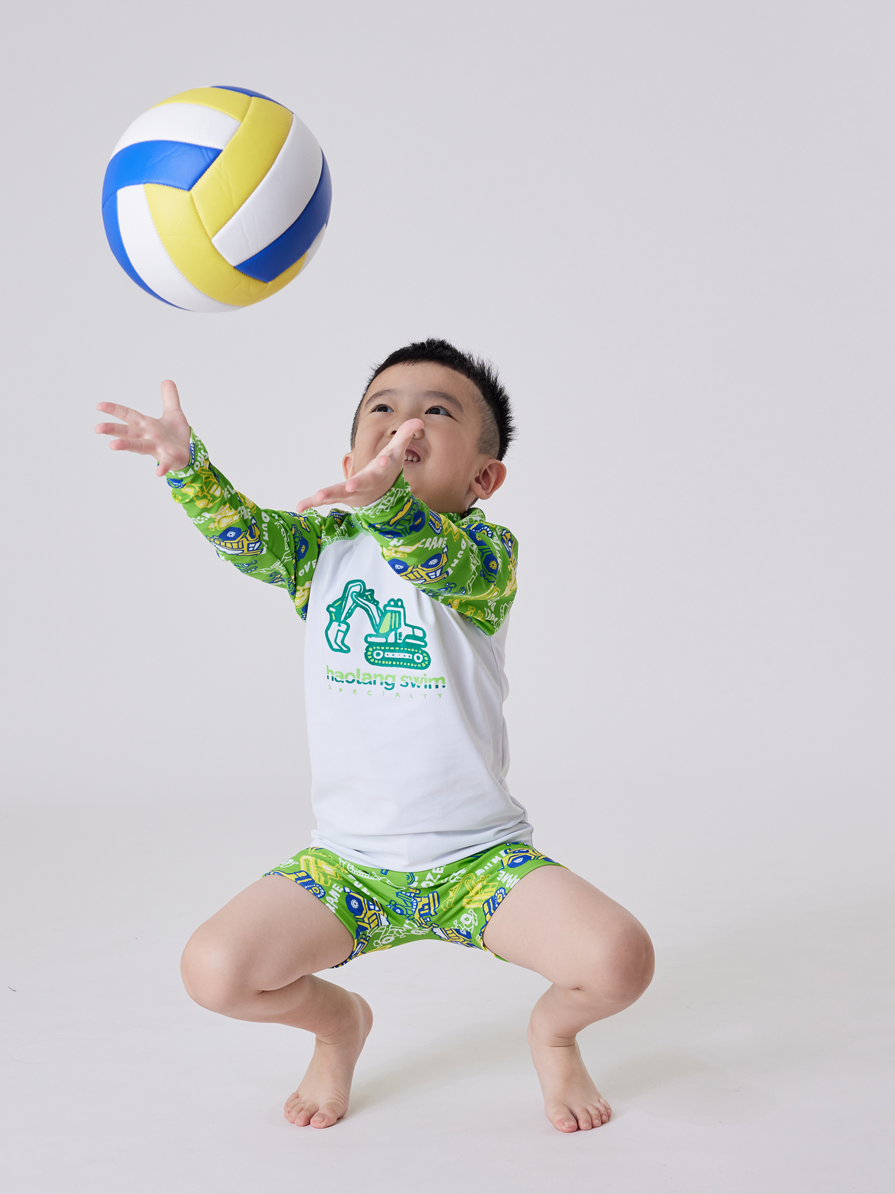 haolang 兒童長袖泳衣