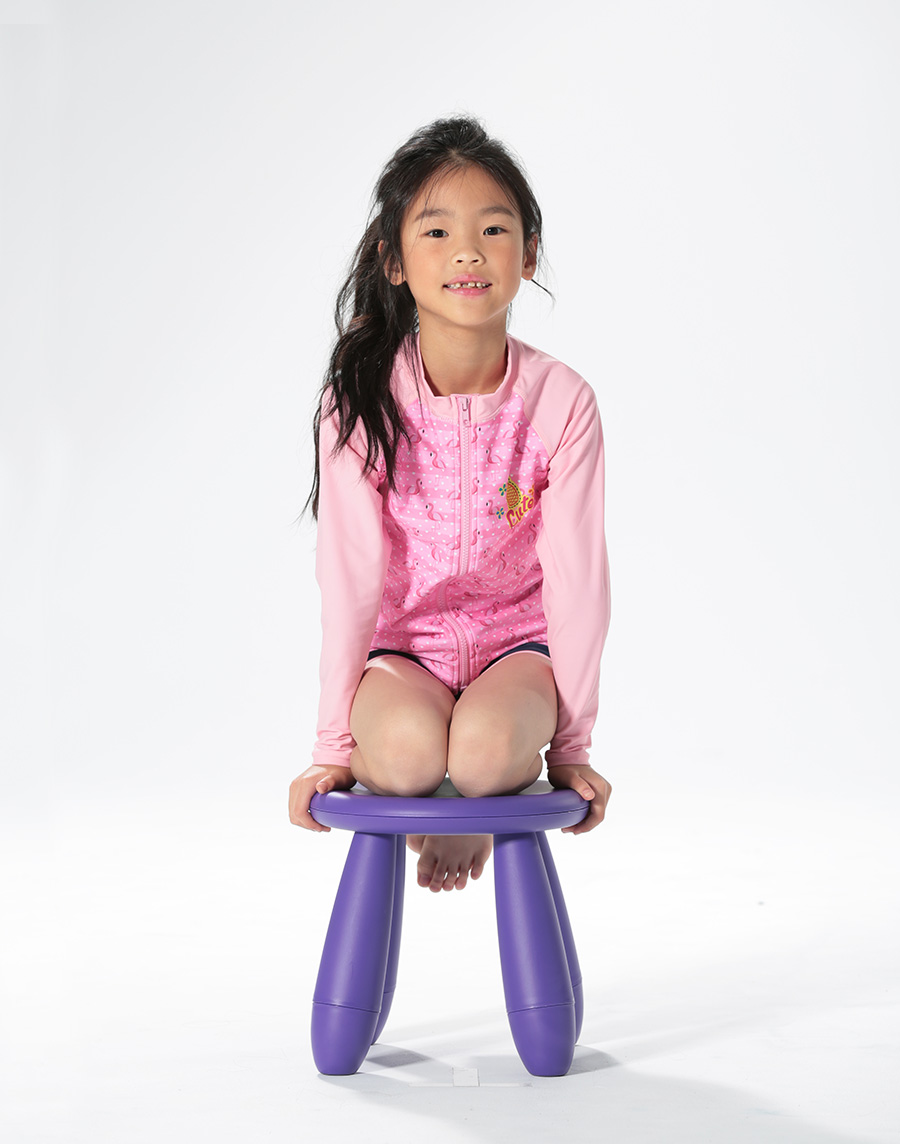 Haolang 女童長袖泳衣