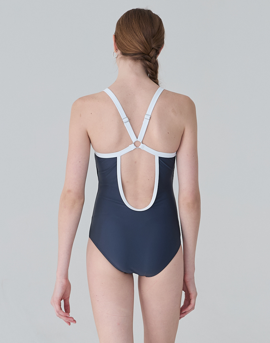 Haolang 神秘灰可調整式連身泳衣