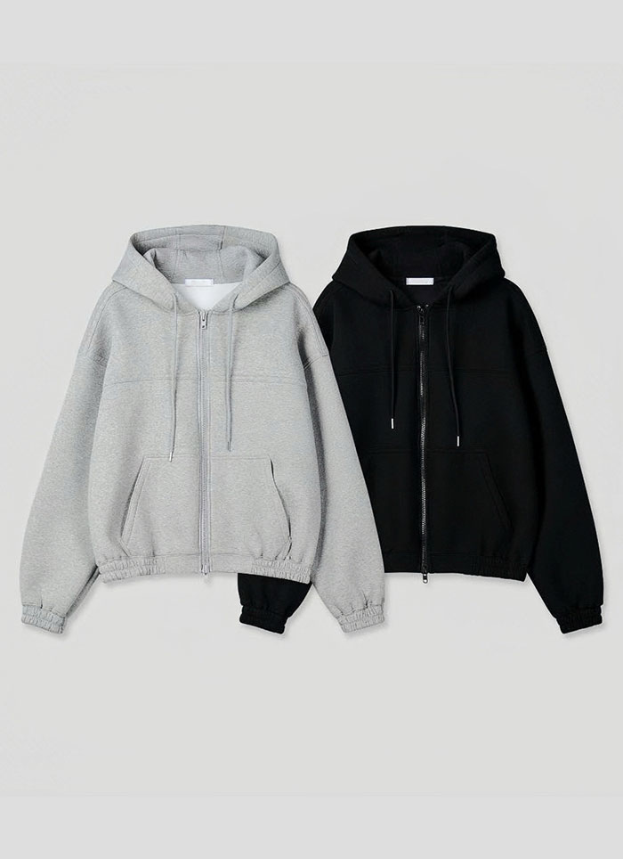 【 Giusto 】微磨毛雙向拉鍊連帽外套