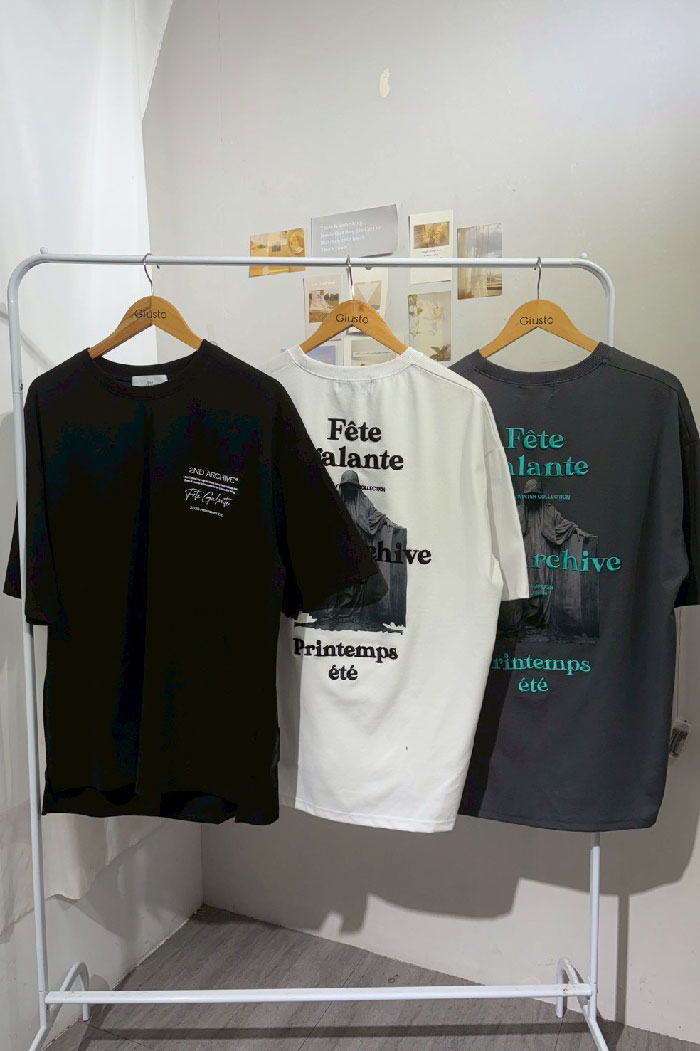 【 Giusto 】立體刺繡英字印圖防皺上衣8