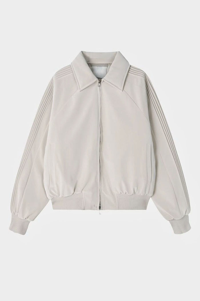 【 Giusto 】絲光麂皮手肘抓褶內鋪棉外套