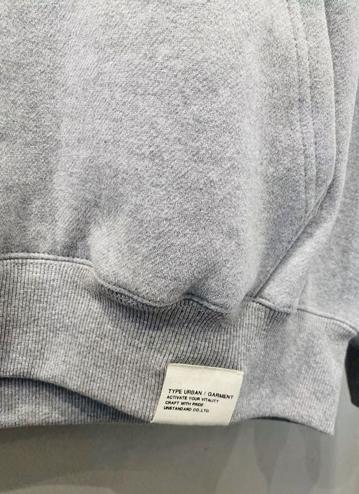 【 Giusto 】厚寬格交錯厚磅連帽上衣