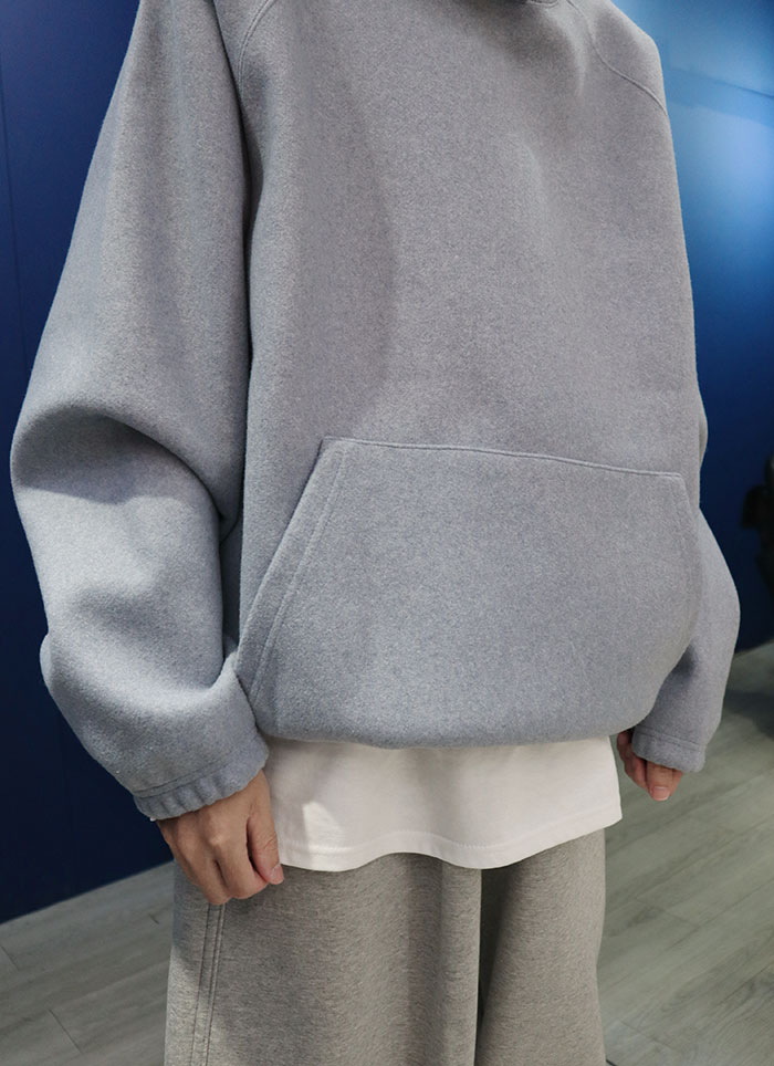【 Giusto 】混羊毛單暗釦連帽上衣5