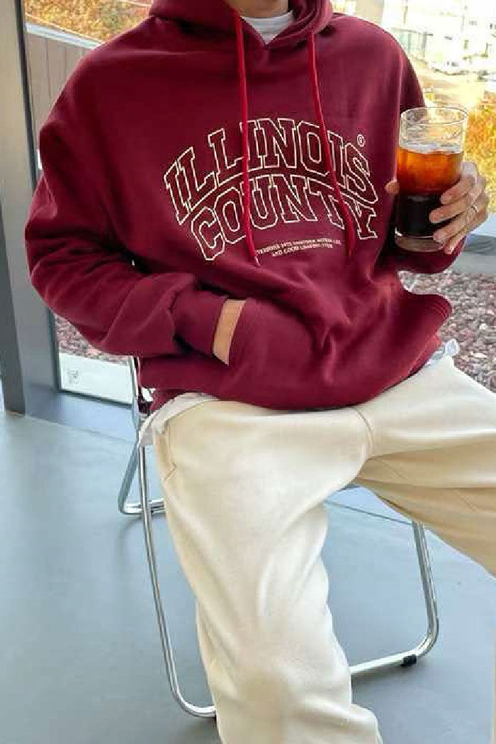 【 Giusto 】字母框線連帽上衣