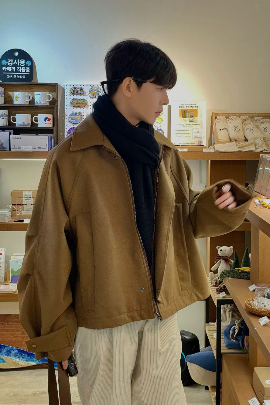 【 Giusto 】斗篷剪裁飛行大衣外套