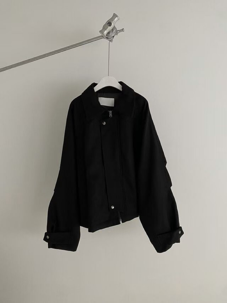 【 Giusto 】斗篷剪裁飛行大衣外套6