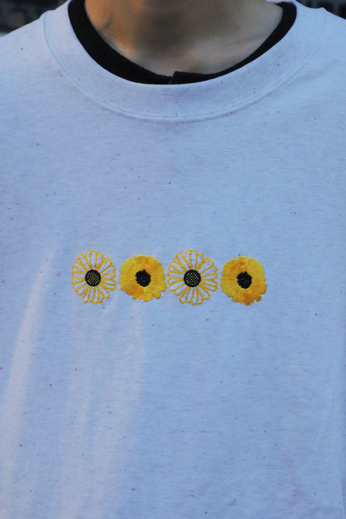 【 Giusto 】雛菊刺繡短袖上衣5