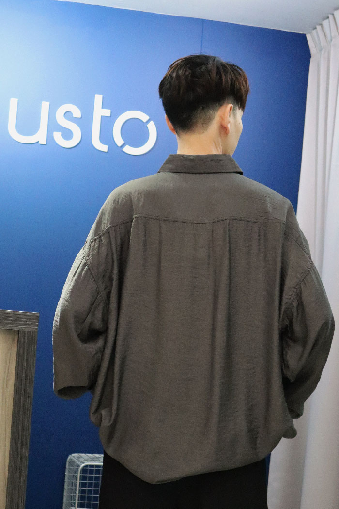 【 Giusto 】涼感棉麻直紋長袖襯衫6