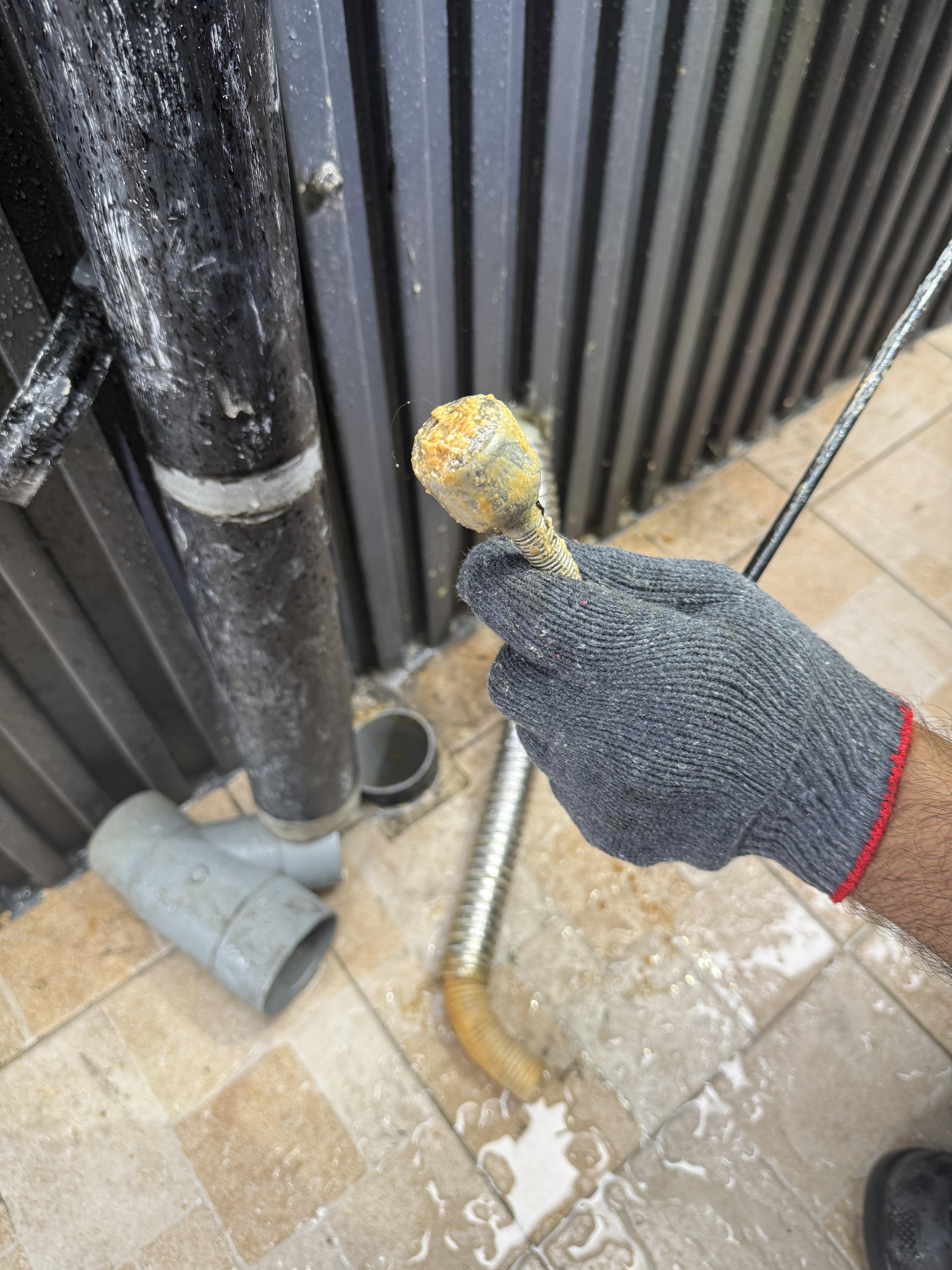 堵塞油泥清出圖