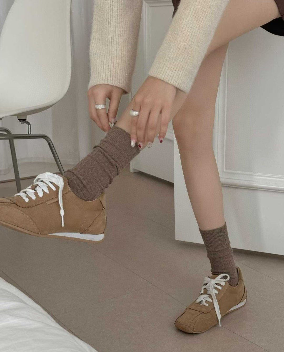 ♡正韓♡獨家坑條素面棉襪3