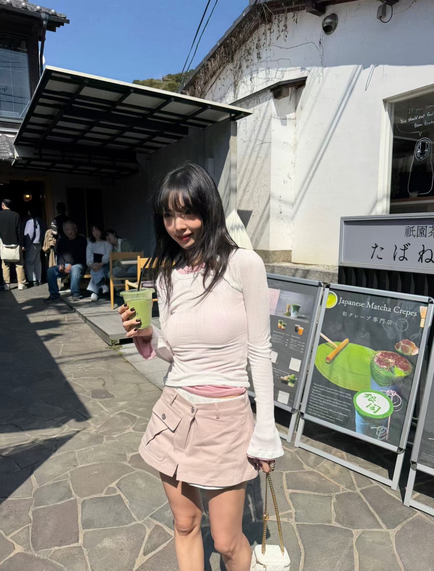 ♡正韓♡斜紋布大口袋短褲裙3