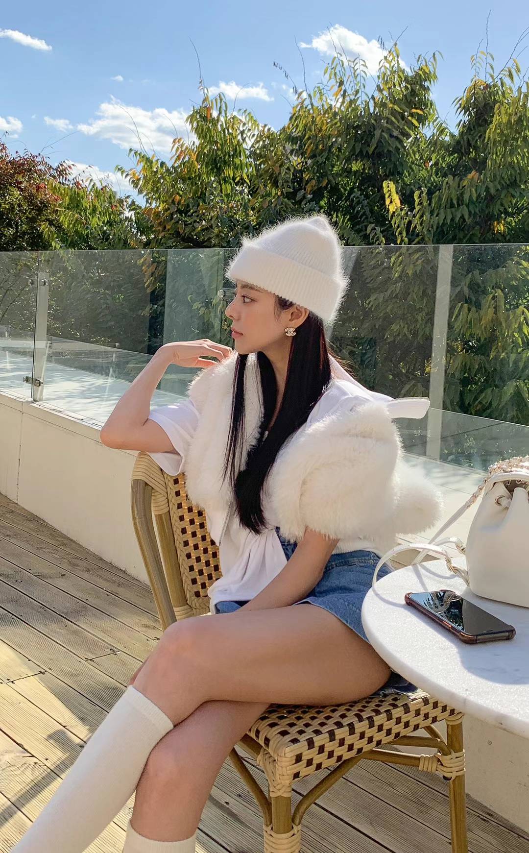 ♡正韓♡安哥拉兔毛毛帽1