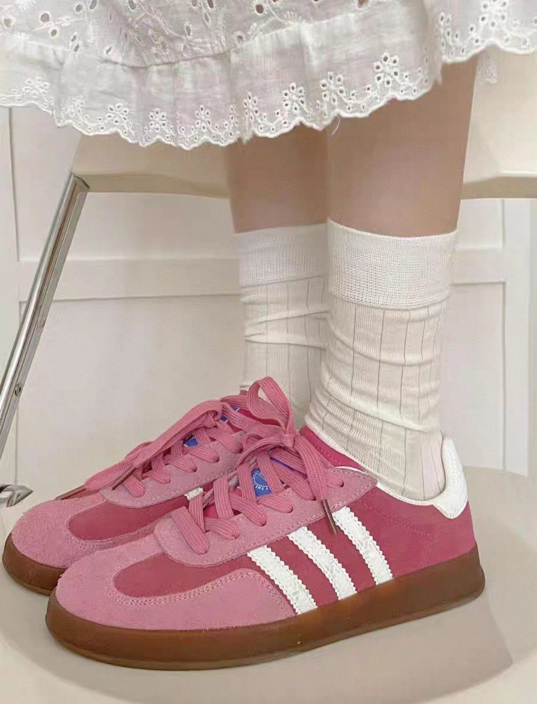 ♡正韓♡夏日涼感素色坑條襪4