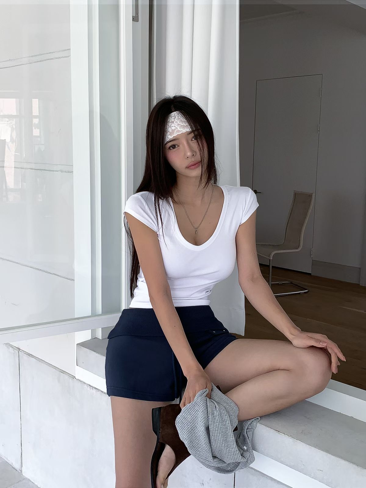 ♡正韓♡親膚基礎圓領短T5