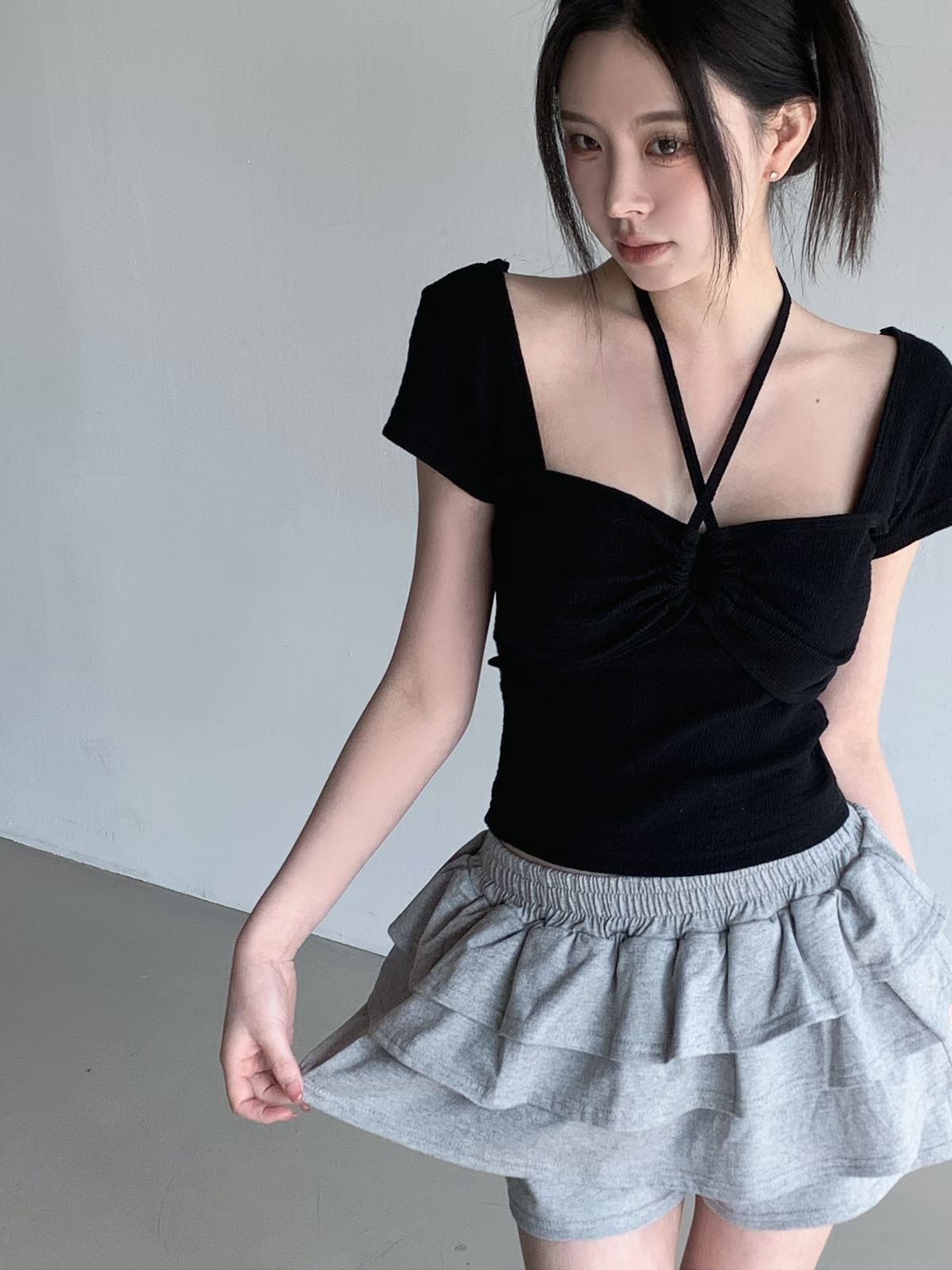 ♡正韓♡繞脖綁帶上衣10