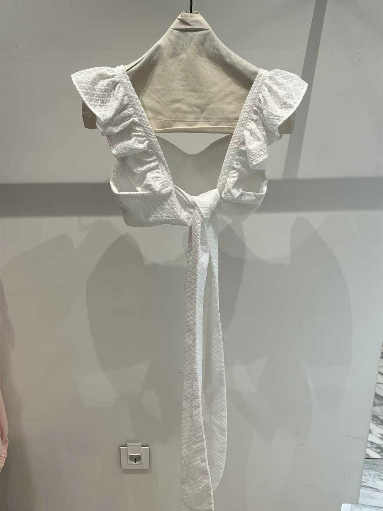 ♡正韓♡仙女系荷葉造型綁帶上衣9