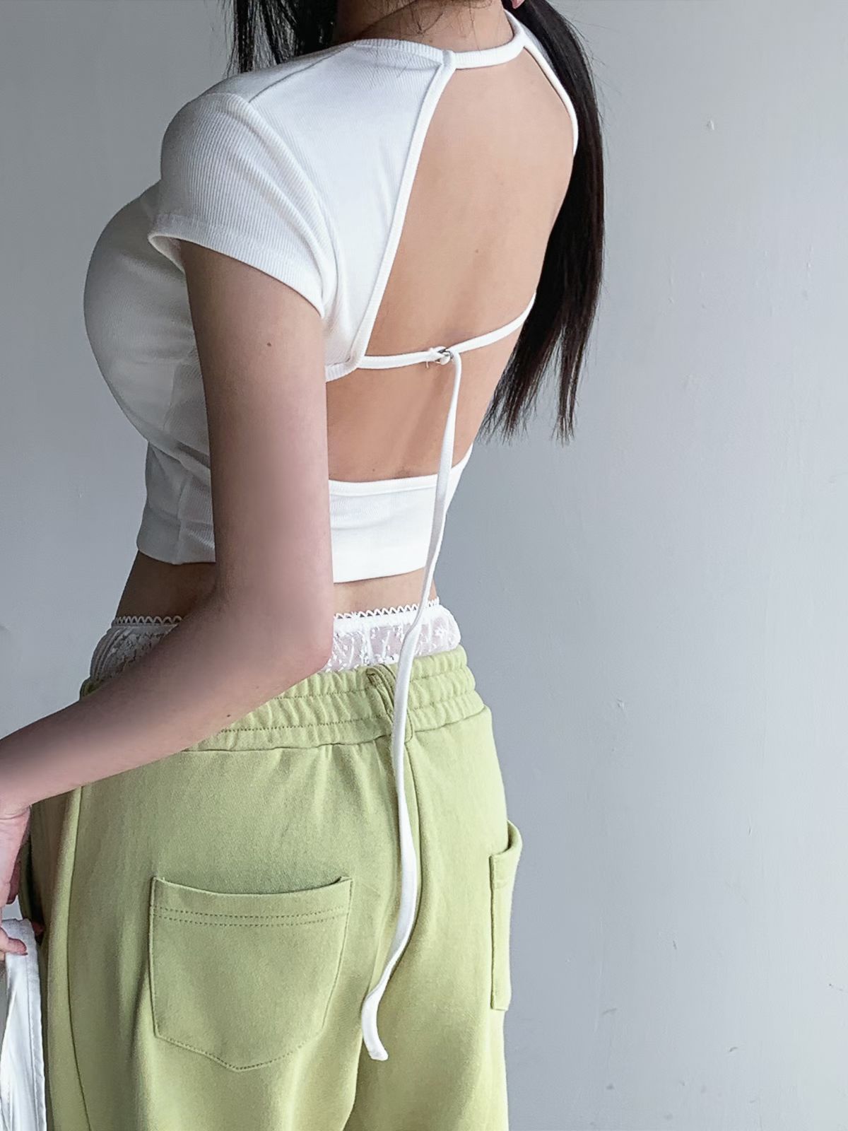 ♡正韓♡後露背摟空bra上衣2